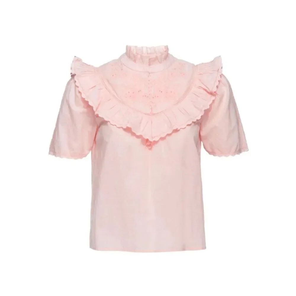 Romantic St Roche Nan Top In Wild Rose, Nostalgic Bridgerton French Bohemian — image 5 of 8